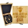 Sablio Darčeková sada na víno Milujem svojho psa Sablio Darčeková sada na víno Milujem svojho psa