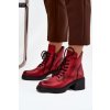 Dámske kožené členkové topánky na blokovom podpätku s izoláciou Vinceza čierna | červená 38 VINCEZA 5905677715279 Dámske kožené členkové topánky na blokovom podpätku s izoláciou Vinceza čierna | červená 38 VINCEZA 5905677715279