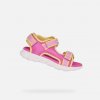 Dievčenské sandále Geox, J SANDAL AIRADYUM GIRL Ružová,Žltá 35 Dievčenské sandále Geox, J SANDAL AIRADYUM GIRL Ružová,Žltá 35
