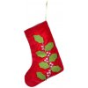 VEYRA | Mikulášska pančucha s motívom cezmíny | Červená | 35 cm VEYRA | Mikulášska pančucha s motívom cezmíny | Červená | 35 cm