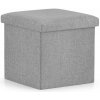 TEXTILOMANIE Skladací taburet FURELA L 38 × 38 × 38 cm, sivý TEXTILOMANIE Skladací taburet FURELA L 38 × 38 × 38 cm, sivý