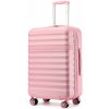 Rozšíriteľný ABS+PC kufor Kono s TSA zámkom - 57L - ružová Rozšíriteľný ABS+PC kufor Kono s TSA zámkom - 57L - ružová