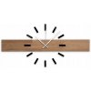 Drevené nástenné hodiny z duba – obdĺžnik 60 cm, natural, strieborné ručičky Drevené nástenné hodiny z duba – obdĺžnik 60 cm, natural, strieborné ručičky
