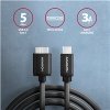 Axagon BUMM3-CM10AB SPEED Micro-B USB - USB-C, USB 3.2 GEN 1, 3A, ALU, 1m, černý Axagon BUMM3-CM10AB SPEED Micro-B USB - USB-C, USB 3.2 GEN 1, 3A, ALU, 1m, černý