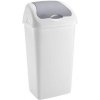 Heidrun Odpadkový kôš - výklopný, šedý/biely, 60 l