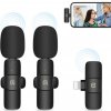 PULUZ Bezdrôtové klopové mikrofóny s redukciou šumu pre iPhone / iPad, 8-pinový prijímač a dva mikrofóny (čierne) PULUZ Bezdrôtové klopové mikrofóny s redukciou šumu pre iPhone / iPad, 8-pinový prijímač a dva mikrofóny (čierne)