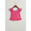 TOP GANT LINEN FRILL TOP BOLD VIOLET TOP GANT LINEN FRILL TOP BOLD VIOLET