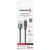 Swissten lcd kábel usb-a / usb-c 1,5 m 71551072 Swissten lcd kábel usb-a / usb-c 1,5 m 71551072
