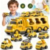 SÚPRAVA STAVEBNÉ AUTÁ VOZIDLÁ BAGER SKLÁPAČKA HRAČKY SO 6 MINI AUTÍČKA SÚPRAVA STAVEBNÉ AUTÁ VOZIDLÁ BAGER SKLÁPAČKA HRAČKY SO 6 MINI AUTÍČKA