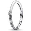 Pandora Pôvabný strieborný prsteň so zirkónmi Me 192528C02 50 mm Pandora Pôvabný strieborný prsteň so zirkónmi Me 192528C02 50 mm