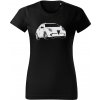 T-ričko Alfa Romeo Mito dámske tričko Farba trička: Čierna, Farba potlače: Biela, Veľkosť: M T-ričko Alfa Romeo Mito dámske tričko Farba trička: Čierna, Farba potlače: Biela, Veľkosť: M