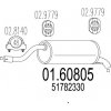 Koncový tlmič výfuku MTS 01.60805 Koncový tlmič výfuku MTS 01.60805
