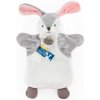 Plyšový zajačik na bábkové divadlo Bunny Doudou et Compagnie sivo-biely 25 cm od 0 mes Plyšový zajačik na bábkové divadlo Bunny Doudou et Compagnie sivo-biely 25 cm od 0 mes