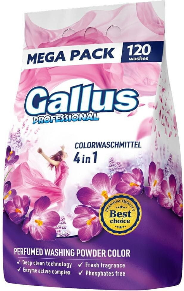 Gallus Professional Prášok na pranie 4v1 Color 6,6 kg 120 PD