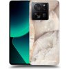 Picasee silikónový čierny obal pre Xiaomi 13T Pro - Cream marble Picasee silikónový čierny obal pre Xiaomi 13T Pro - Cream marble