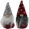 GEROMA Vianočné dekorácie škriatok z filcu sivo-červený rôzne druhy 10 cm, 1 ks