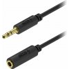 AlzaPower Core Audio 3,5 mm Jack (M) to 3,5 mm Jack (F) 10 m čierny APW-CBA3JF110B AlzaPower Core Audio 3,5 mm Jack (M) to 3,5 mm Jack (F) 10 m čierny APW-CBA3JF110B