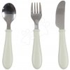 Detský príbor Stainless Steel Cutlery Set Misty Green Beaba z nehrdzavejúcej ocele lyžička vidlička a nôž zelený od 8 mes Detský príbor Stainless Steel Cutlery Set Misty Green Beaba z nehrdzavejúcej ocele lyžička vidlička a nôž zelený od 8 mes