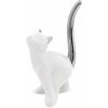 Okrasná Biela Soška Mačka Okrasná Biela Soška Mačka