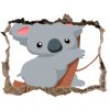 Díra 3D fototapeta nálepka Koala na strome 95x64 cm Díra 3D fototapeta nálepka Koala na strome 95x64 cm