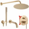 Podomietková kúpeľňová sada REA LUNGO Brush Gold + BOX Podomietková kúpeľňová sada REA LUNGO Brush Gold + BOX