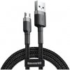 Baseus Micro USB Cafule Cable 2.4A 1m Gray + Black (CAMKLF-BG1) Baseus Micro USB Cafule Cable 2.4A 1m Gray + Black (CAMKLF-BG1)