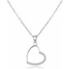 Beneto Nežný strieborný náhrdelník so srdiečkom AGS977/47 Beneto Nežný strieborný náhrdelník so srdiečkom AGS977/47