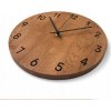 Dubové nástenné hodiny Jantár - čierne ručičky, priemer 40 cm Dubové nástenné hodiny Jantár - čierne ručičky, priemer 40 cm
