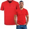 T-SHIRT Pánske Tričko s Véčkovým Výstrihom ČERVENÉ Bavlnené TOOL XL Pako Jeans T-SHIRT Pánske Tričko s Véčkovým Výstrihom ČERVENÉ Bavlnené TOOL XL Pako Jeans