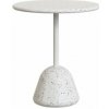 Biely terrazzo okrúhly jedálenský stôl ø 70 cm Saura – Kave Home Biely terrazzo okrúhly jedálenský stôl ø 70 cm Saura – Kave Home