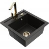MEXEN/S MEXEN/S - Vito granitový drez 1-miska vrátane batérie Rita, čierna/zlatá metalik 6503-75-670300-50 MEXEN/S MEXEN/S - Vito granitový drez 1-miska vrátane batérie Rita, čierna/zlatá metalik 6503-75-670300-50