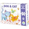 Puzzle podlahové psík a mačička Dohány veľké 12 dielov od 24 mes Puzzle podlahové psík a mačička Dohány veľké 12 dielov od 24 mes