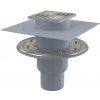 Alca Alcadrain APV2324 - Podlahová vpusť 105×105/50/75 mm priama, mriežka nehrdzavejúca oceľ, nehrdzavejúca príruba a lem 2. úrovne izolácie, kombinovaný zápachový uzáver SMART Alca Alcadrain APV2324 - Podlahová vpusť 105×105/50/75 mm priama, mriežka nehrdzavejúca oceľ, nehrdzavejúca príruba a lem 2. úrovne izolácie, kombinovaný zápachový uzáver SMART