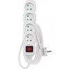 EMOS Predlžovací kábel 3 m / 4 zásuvky / s vypínačom / biely / PVC / 1,5 mm2 EMOS Predlžovací kábel 3 m / 4 zásuvky / s vypínačom / biely / PVC / 1,5 mm2