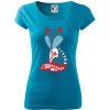 Folklór - líška samostatná - Dámske tričko Pure - L ( Svetlý tyrkys ) Folklór - líška samostatná - Dámske tričko Pure - L ( Svetlý tyrkys )