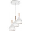 Luminex | Luster na lanku NOAK WOOD 3xE27/15W/230V biela/buk | LU1195 Luminex | Luster na lanku NOAK WOOD 3xE27/15W/230V biela/buk | LU1195