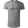 EKG Vianočný stromek - Tričko z organickej bavlny - M ( Starostrieborná ) EKG Vianočný stromek - Tričko z organickej bavlny - M ( Starostrieborná )