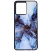 TopQ Zadný pevný kryt Marble na Motorola Moto G84 5G Smoky Blue