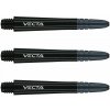 Násadky na šípky Winmau Vecta plastové s hliníkovým topom, čierne stredné Násadky na šípky Winmau Vecta plastové s hliníkovým topom, čierne stredné