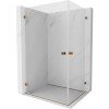 MEXEN/S - Lunar-B Duo sprchovací kút dvere krídlové 85 x 80, transparent, ružové zlato 832-085L-080P-60-00 MEXEN/S - Lunar-B Duo sprchovací kút dvere krídlové 85 x 80, transparent, ružové zlato 832-085L-080P-60-00