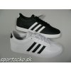 Dámska kožená obuv Adidas Courtset Leather 7 čierna - biele pásiky B74560 Dámska kožená obuv Adidas Courtset Leather 7 čierna - biele pásiky B74560