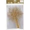GEROMA Vianočná ozdoba špice slama prírodný pr. 18 x 23 cm