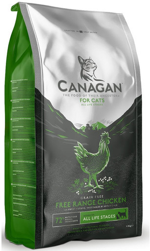 CANAGAN Cat Free-Range Chicken pre mačky, kuracie z voľného výbehu 4 kg
