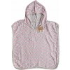 XKKO BMB Scandinavian Chevron Bambusové pončo, baby pink, veľ. 1, 1-2roky XKKO BMB Scandinavian Chevron Bambusové pončo, baby pink, veľ. 1, 1-2roky