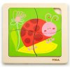 Viga Detské drevené puzzle Viga lienka 4 diely Viga Detské drevené puzzle Viga lienka 4 diely