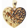 Šperk Holíč Prívesok zo žltého zlata vzorované srdiečko ZPV11