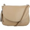 Vera Pelle TALIANSKE Veľká kožená kabelka taupe Talianska Angela