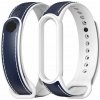 Mijobs TPU kožený remienok pre Xiaomi Mi Band 5 / 6 / 7 modro-biely Mijobs TPU kožený remienok pre Xiaomi Mi Band 5 / 6 / 7 modro-biely