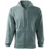 Malfini Trendy zipper Detská mikina tmavo sivý melír