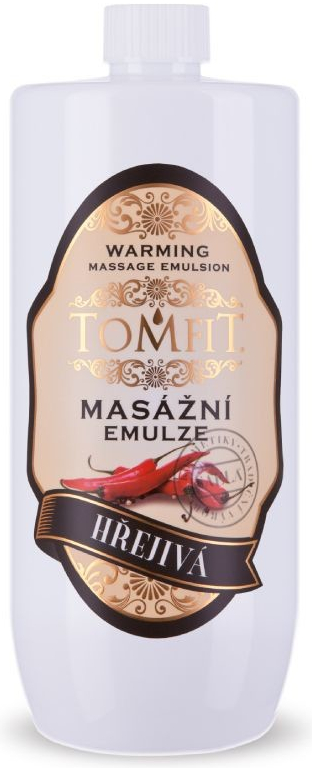 Tomfit masážna emulzia hrejivá 1000 ml